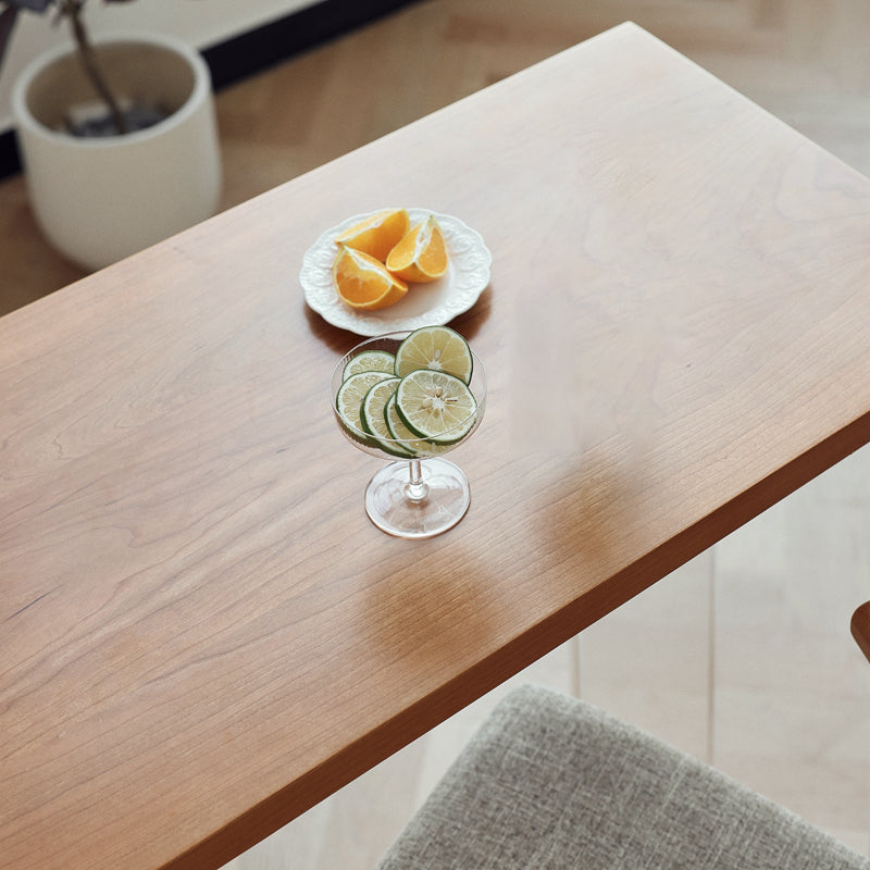 Wood and Acrylic Base Counter-height Pub Table Rectangle Pub Table