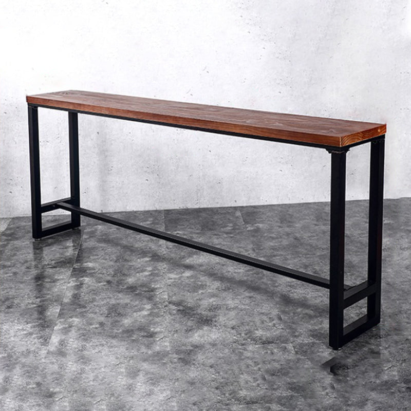 Solid Wood Counter-height Pub Table Industrial Counter Wine Table