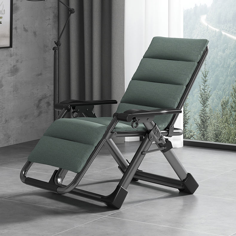 Indoor Recliner Chair with Metal Base and Position Lock and Arms