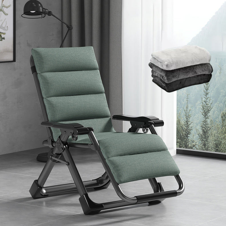 Indoor Recliner Chair with Metal Base and Position Lock and Arms