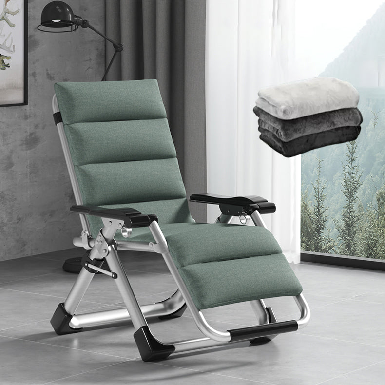Indoor Recliner Chair with Metal Base and Position Lock and Arms