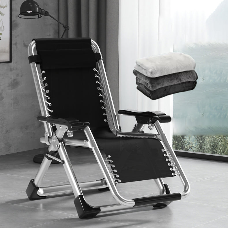 Indoor Recliner Chair with Metal Base and Position Lock and Arms