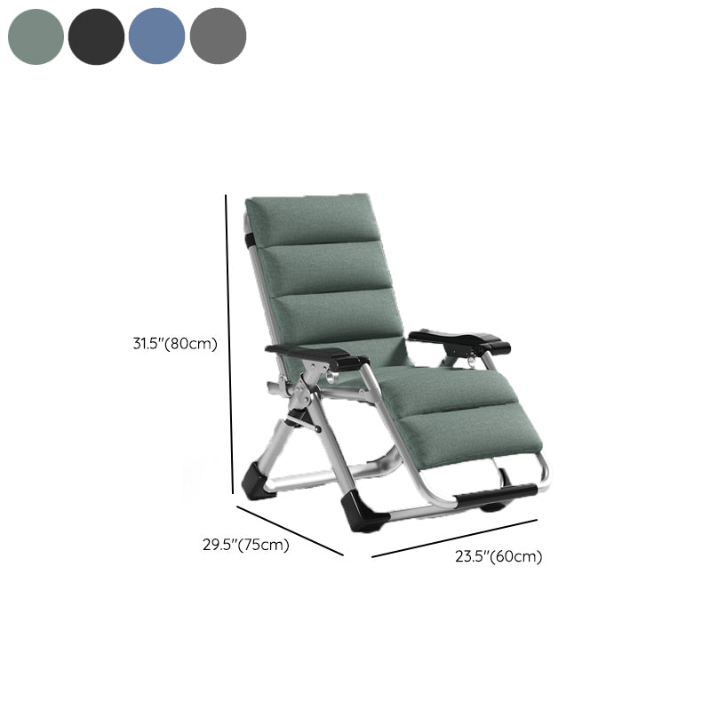 Indoor Recliner Chair with Metal Base and Position Lock and Arms