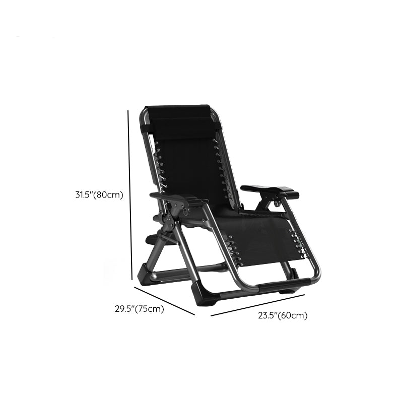 Indoor Recliner Chair with Metal Base and Position Lock and Arms