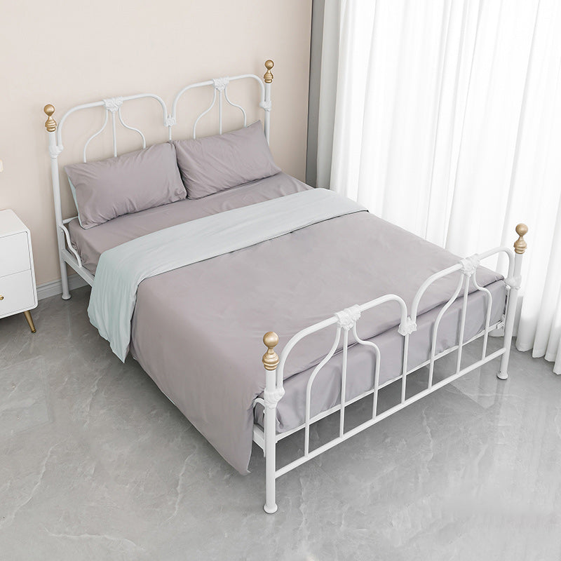 Contemporary Standard Bed with Open-Frame Headboard Kids Bed