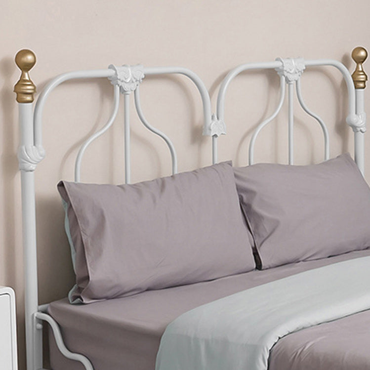 Contemporary Standard Bed with Open-Frame Headboard Kids Bed