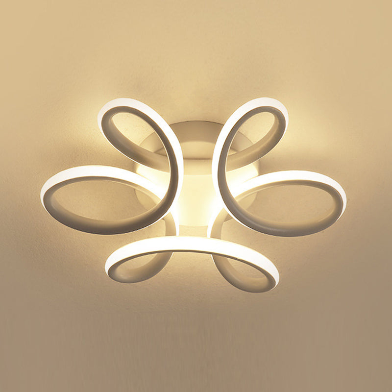 Modernism Flush Mount Lighting LED White/Black Ceiling Light for Hallway