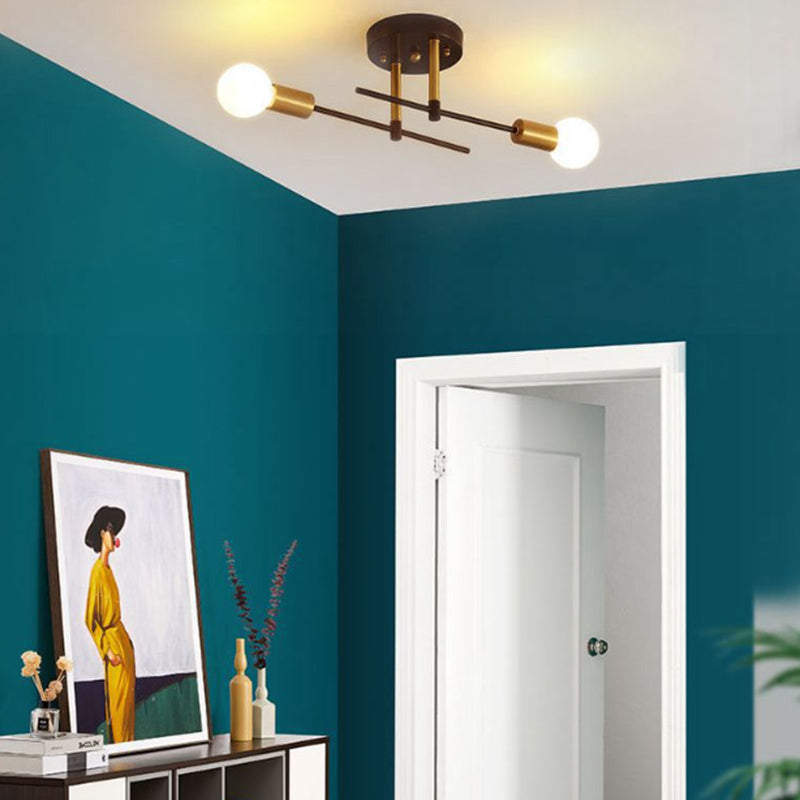 Industrial Ceiling Light Simplicity Flush Mount Light Fixture for Bedroom