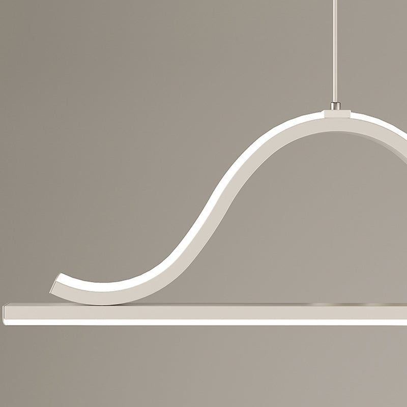 Modernism 2/3/5-Light Kitchen Island Lighting White Shaded Island Pendant Lighting