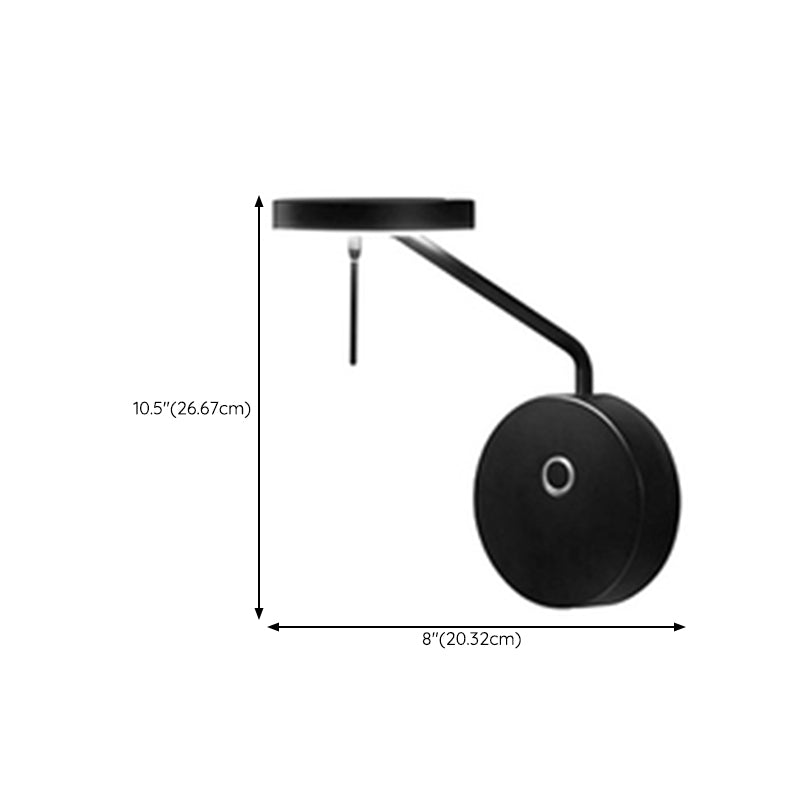 Metal Wall Mounted Sconce Industrial Black Wall Lights for Bedroom