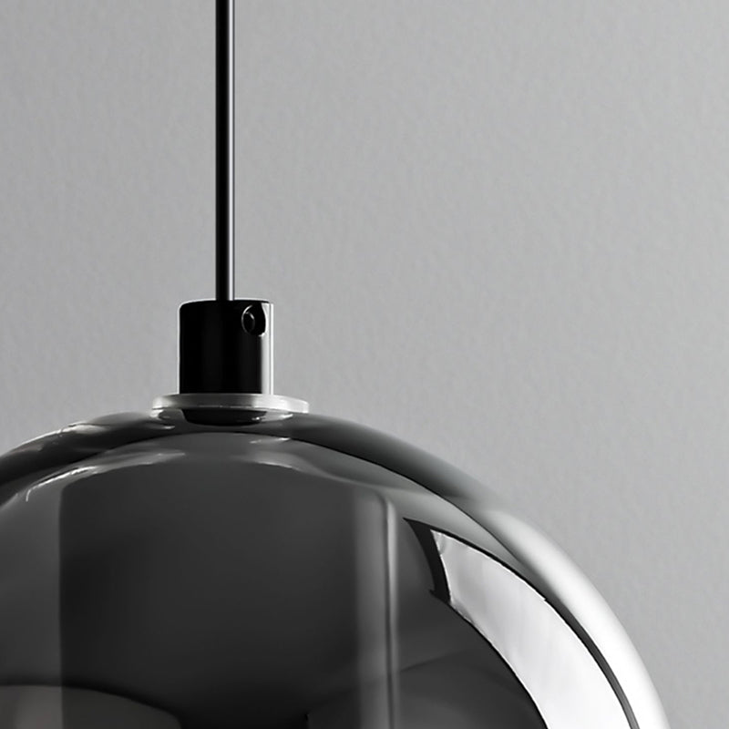 Cylinder Shape Glass Wall Sconces Modern 1 Light Wall Mount Light Fixture in Black