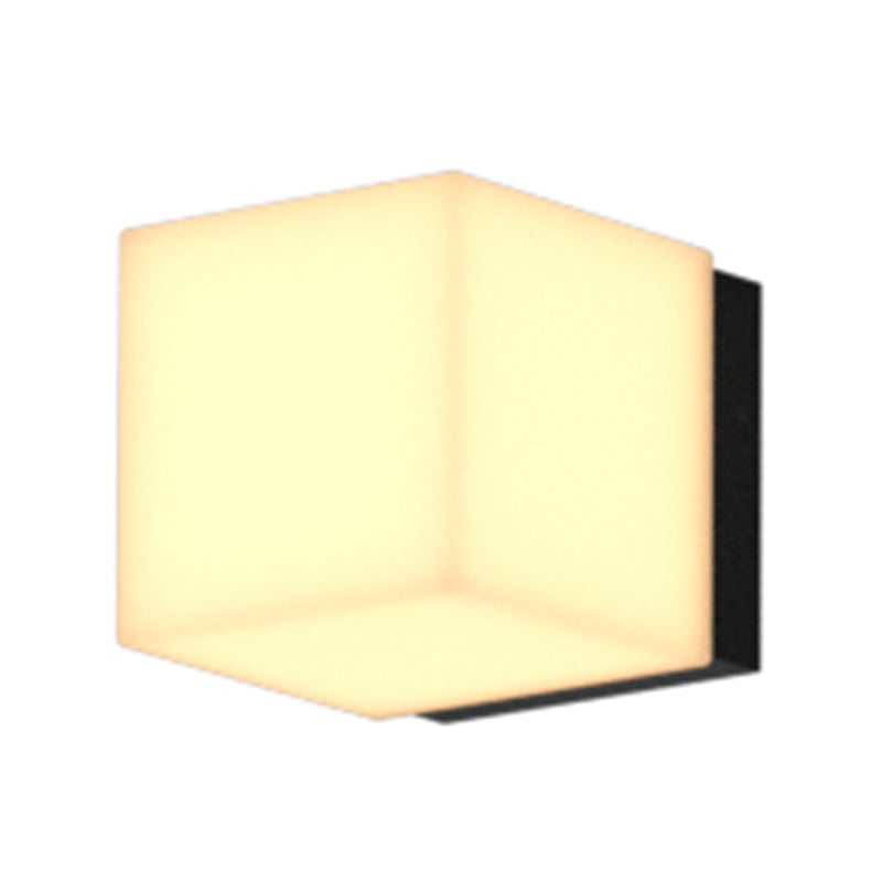 Square Wall Sconce Contemporary Outdoor Sconce Light Fixture