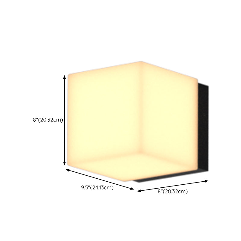 Square Wall Sconce Contemporary Outdoor Sconce Light Fixture