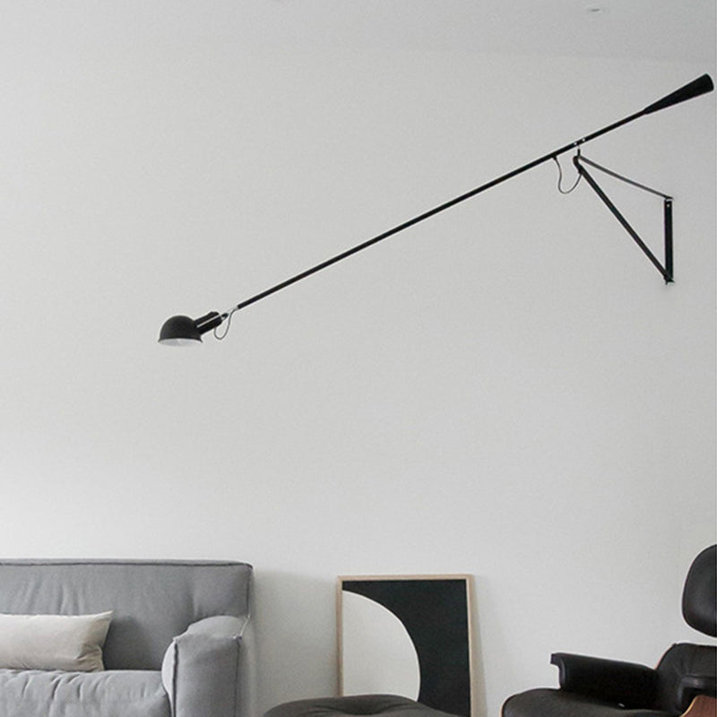 Metal Armed Wall Mount Lamp Simple 1 Light Wall Mounted Light Fixture