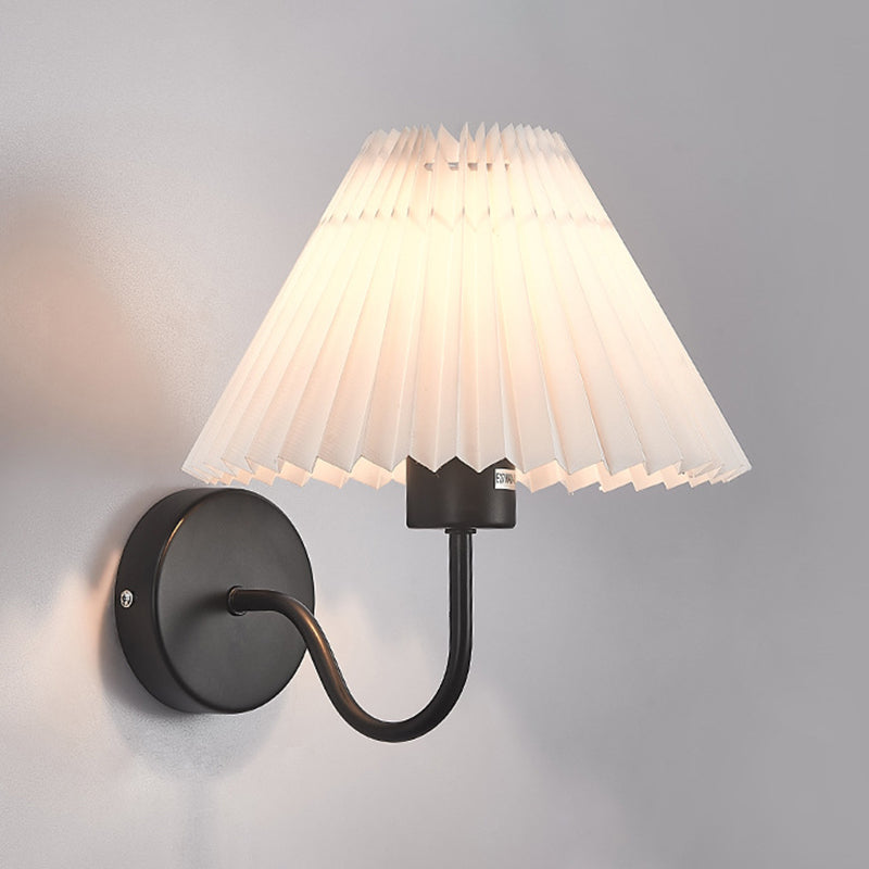 Contemporary Bathroom Vanity Light Fabric Shaded 1 Light Bath Bar