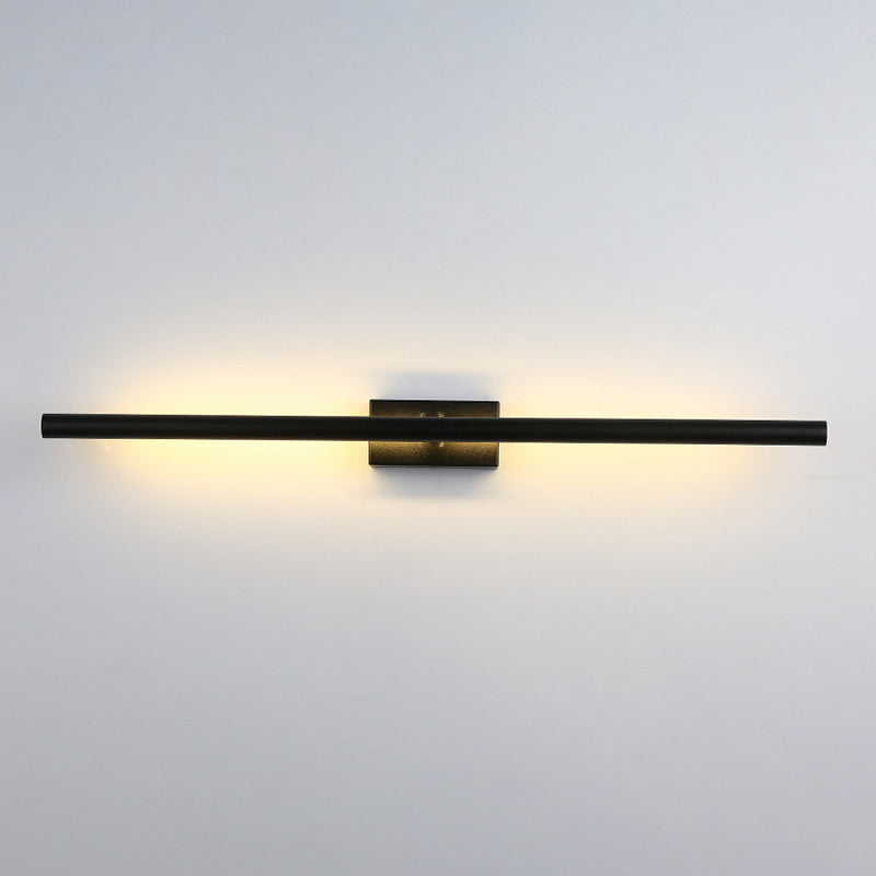 Contemporary Black/Golden Bathroom Vanity Light Metal LED Bath Bar