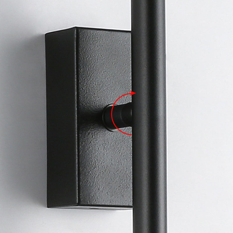 Contemporary Black/Golden Bathroom Vanity Light Metal LED Bath Bar