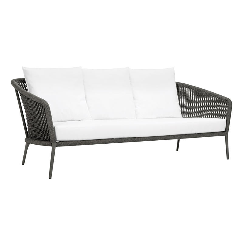 Aluminum Frame Outdoor Sofa with Cushion UV and Water Resistant Patio Sofa