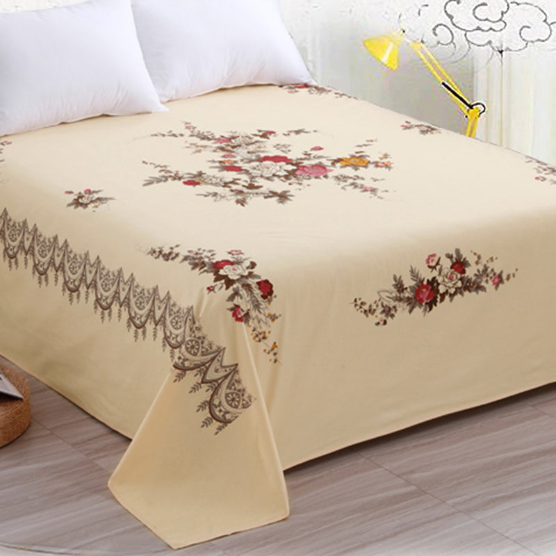 Sheets Cotton Floral Printed Breathable Wrinkle Resistant Ultra Soft Bed Sheet Set