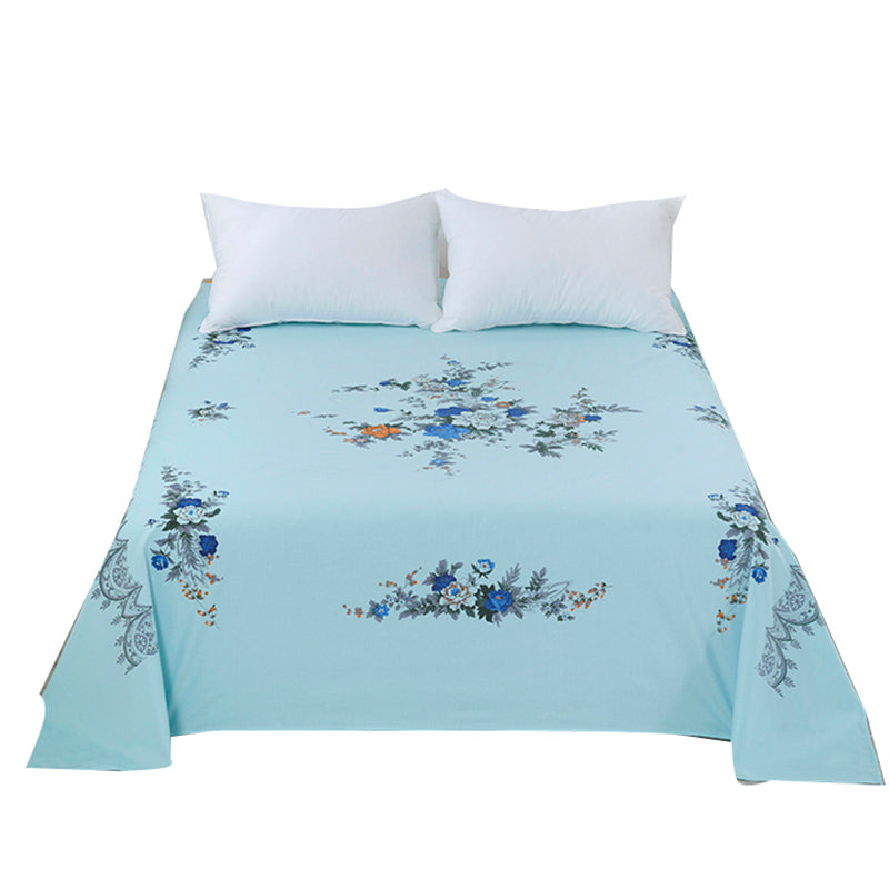 Sheets Cotton Floral Printed Breathable Wrinkle Resistant Ultra Soft Bed Sheet Set