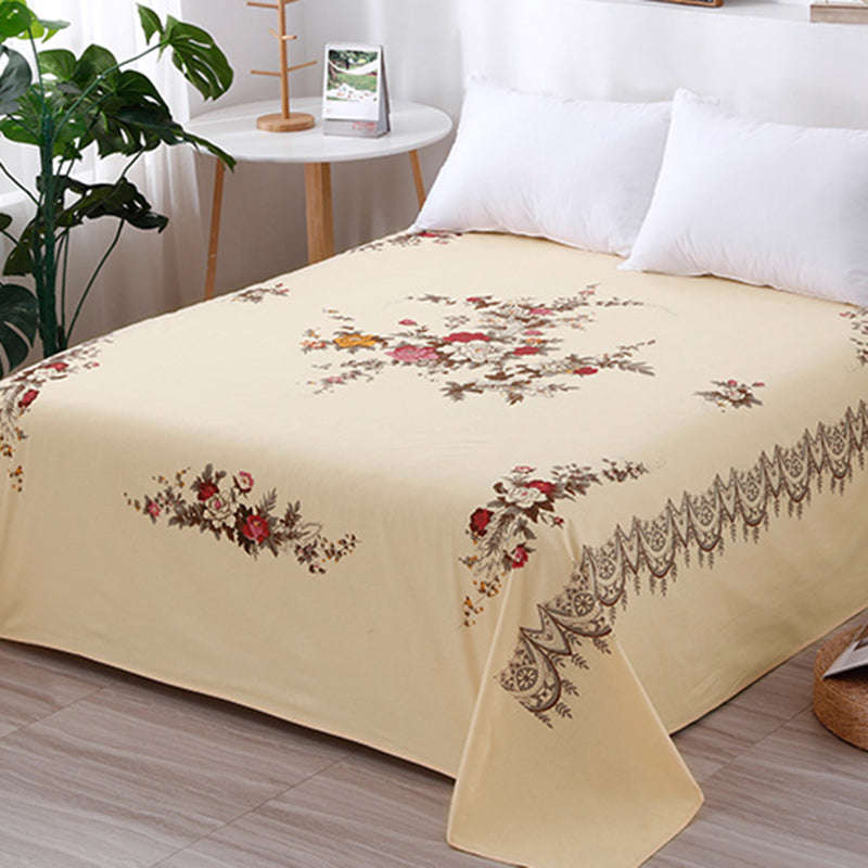 Sheets Cotton Floral Printed Breathable Wrinkle Resistant Ultra Soft Bed Sheet Set