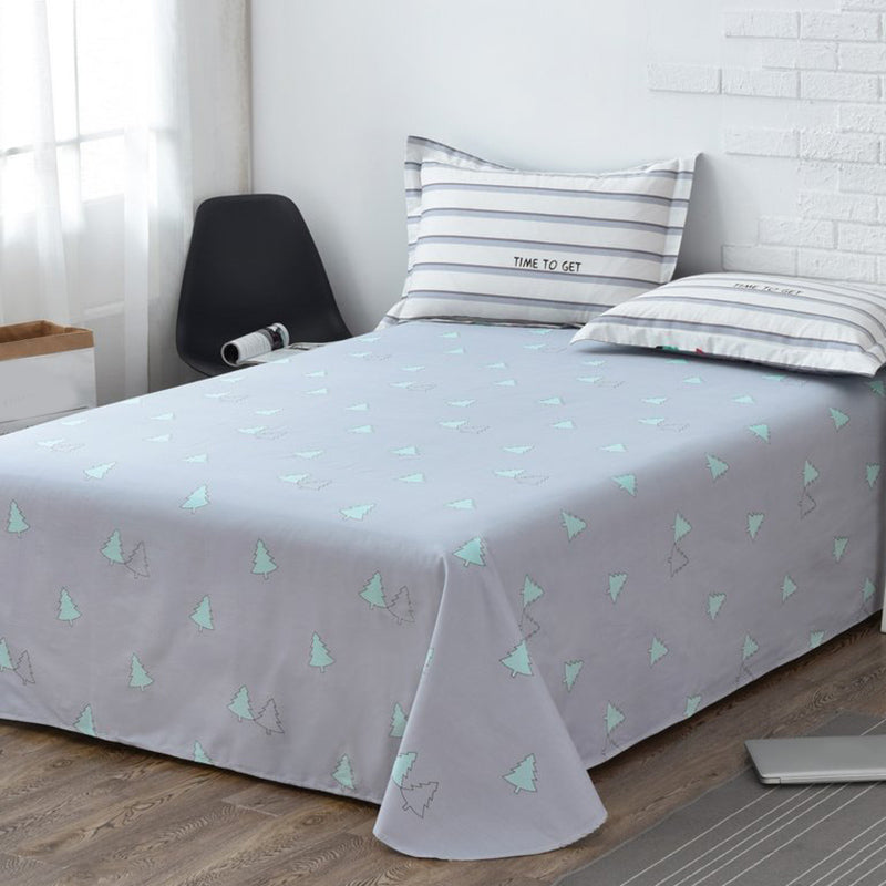 Sheet Sets Cotton Cartoon Printed Ultra Soft Wrinkle Resistant Breathable Bed Sheet Set