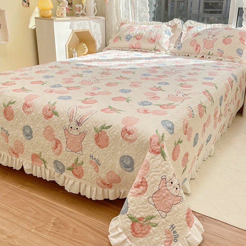 Sheet Set Cotton Floral Printed Wrinkle Resistant Breathable Ultra Soft Bed Sheet Set