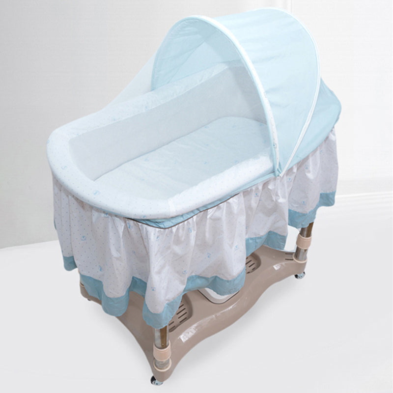 Modern Metal Rocking Oval Electric Crib Cradle for Baby Newborn