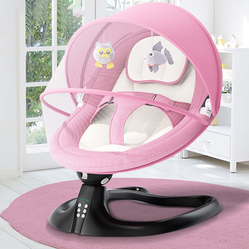 Modern Rocking Electric Crib Cradle Height Adjustable with Canopy