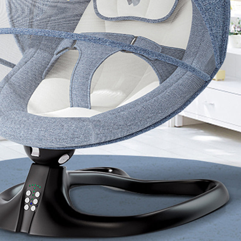 Modern Rocking Electric Crib Cradle Height Adjustable with Canopy