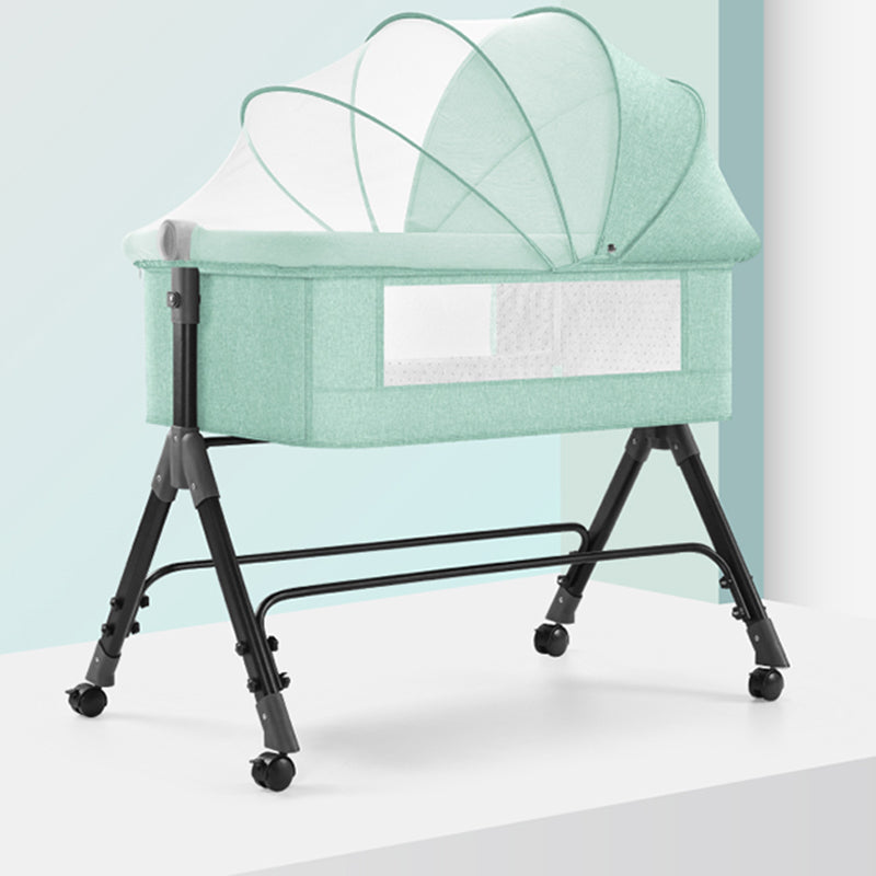 Modern Portable Bedside Bassinets Playpen Side Crib with Canopy