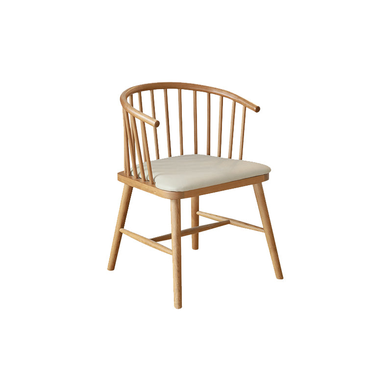 Contemporary Home Dining Chair Solid Wood Slat Back Dining Chair