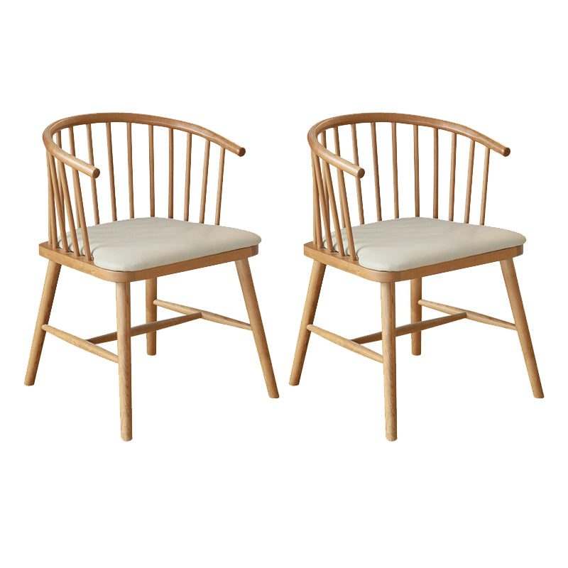 Contemporary Home Dining Chair Solid Wood Slat Back Dining Chair