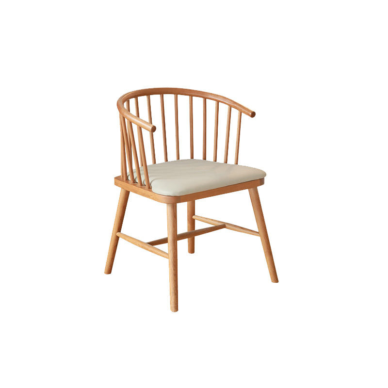 Contemporary Home Dining Chair Solid Wood Slat Back Dining Chair