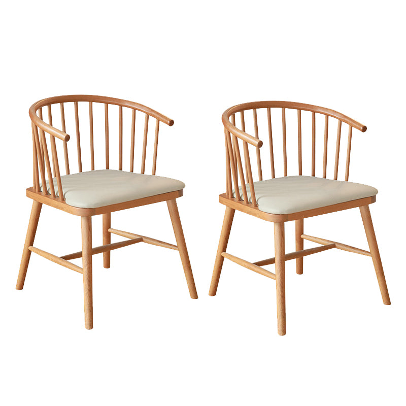 Contemporary Home Dining Chair Solid Wood Slat Back Dining Chair