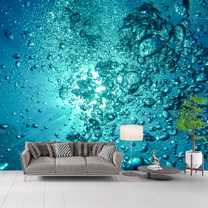Stain Resistant Sea Pattern Coastal Photography Wall Mural Bedroom