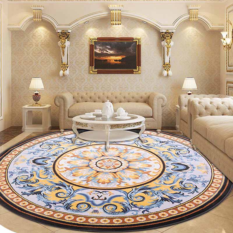 Glam Rug Mid-Century Area Rug Polyester Easy Care Carpet for Bedroom