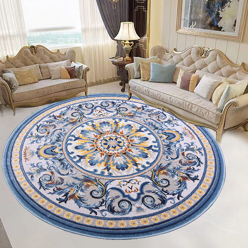 Glam Rug Mid-Century Area Rug Polyester Easy Care Carpet for Bedroom