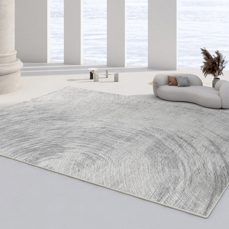 Casual Rug Simple Area Rug Polyester Easy Care Carpet for Bedroom