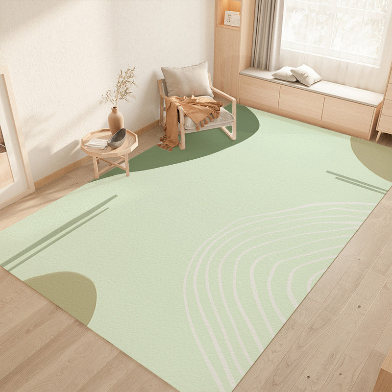 Simplicity Area Rug Simple Rug Polyester Non-Slip Area Rug for Bedroom