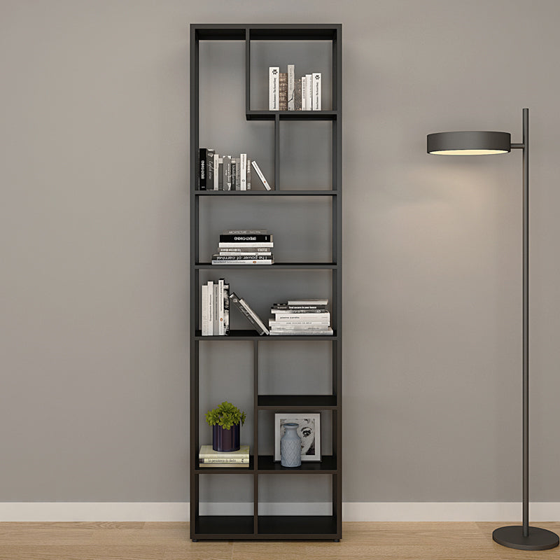 Modern Open Back Standard Bookshelf Metal Bookcase for Home Office