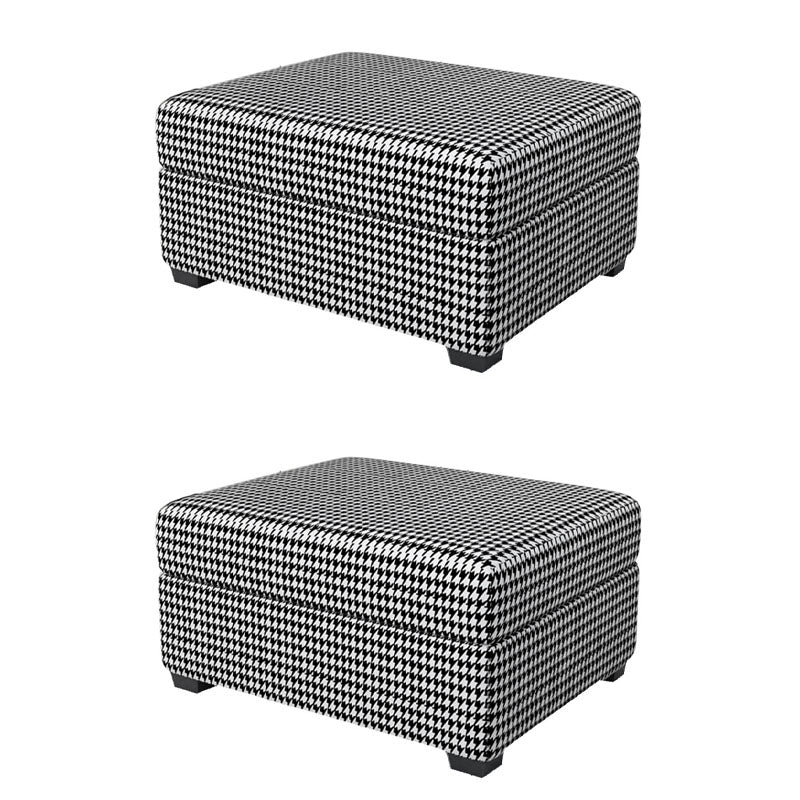 Modern Storage Ottomans Rectangle Leather Storage Ottomans with Legs