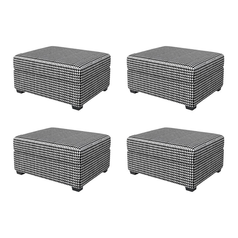Modern Storage Ottomans Rectangle Leather Storage Ottomans with Legs