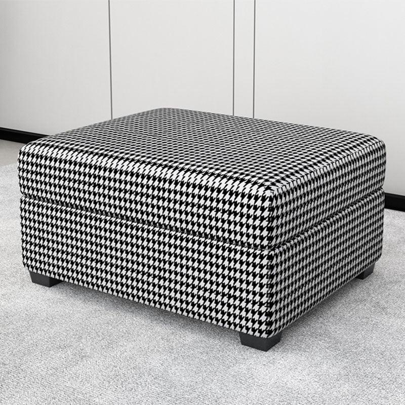 Modern Storage Ottomans Rectangle Leather Storage Ottomans with Legs