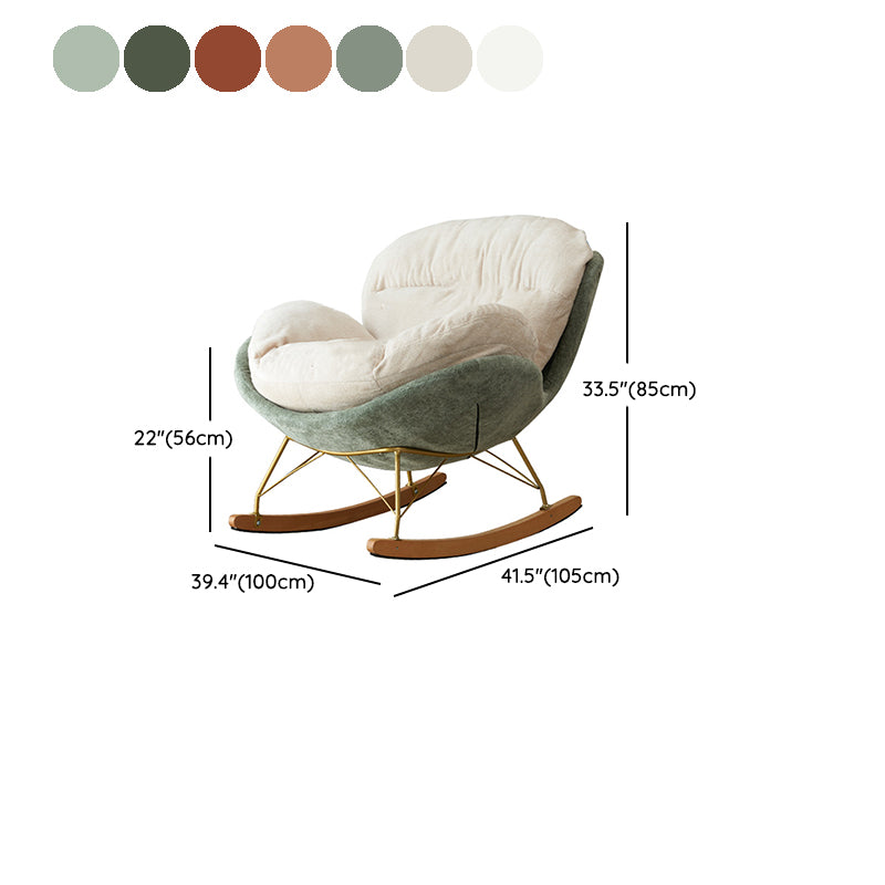 Leisure Modern Hotel Lazy Sofa Chair Light Luxury Chaise Rocking Chair for Living Room