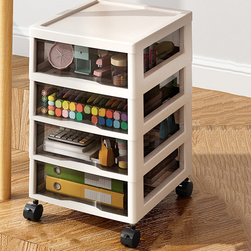 Transparent Vertical Filing Cabinet Modern Plastic Drawers File Cabinet