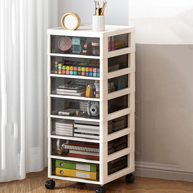 Transparent Vertical Filing Cabinet Modern Plastic Drawers File Cabinet