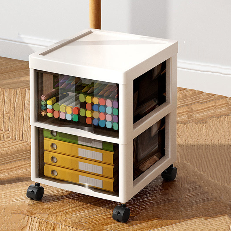 Transparent Vertical Filing Cabinet Modern Plastic Drawers File Cabinet