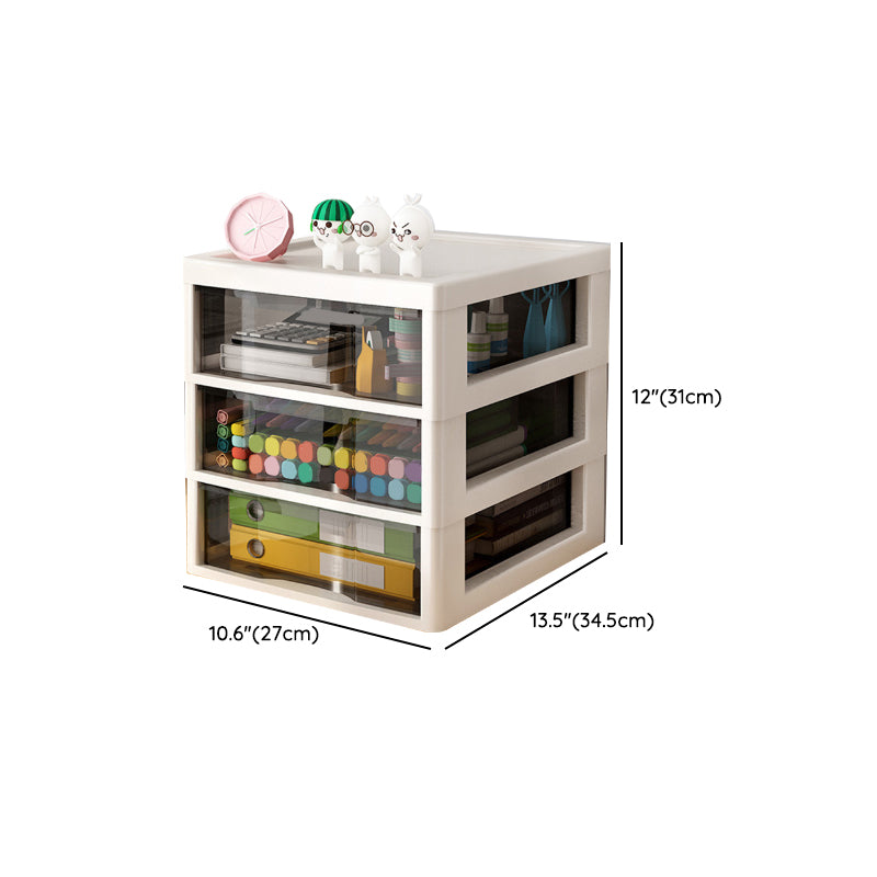 Transparent Vertical Filing Cabinet Modern Plastic Drawers File Cabinet