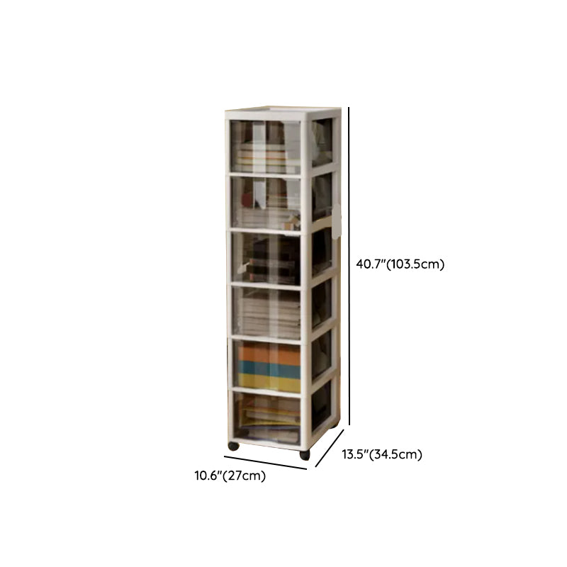 Transparent Vertical Filing Cabinet Modern Plastic Drawers File Cabinet